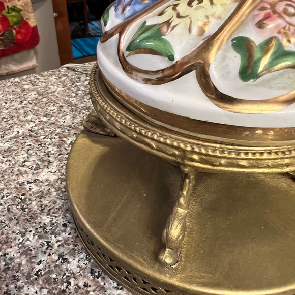 2 Monumental Capodimonte Italian porcelain lamps. Beautiful, rare and antique - Picture 3 of 9